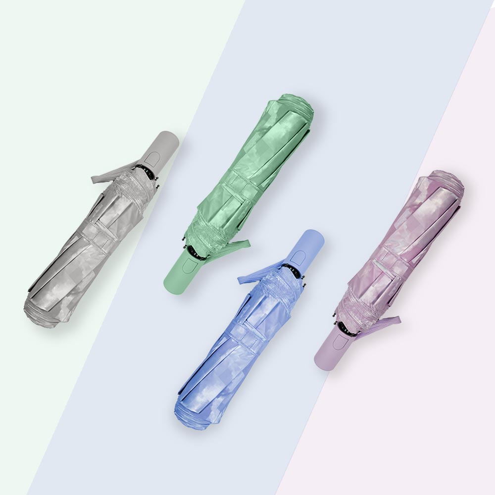 ?三折格子晴雨傘